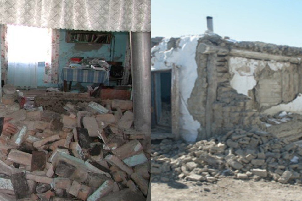     Землетрясение в Республике Алтай (2003 г.). Фото из архива группы ученых, в которую входил Г.Я.Барышников