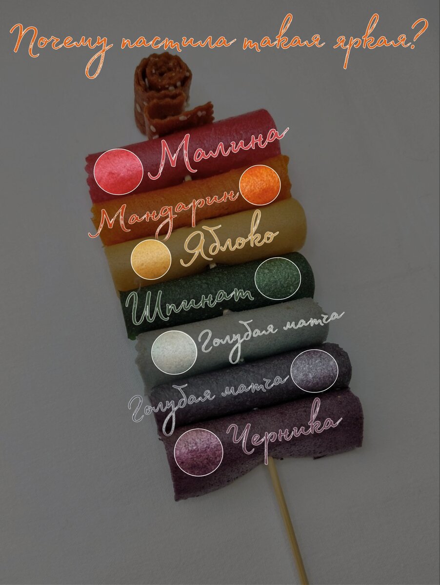 Благодаря чему пастила яркая