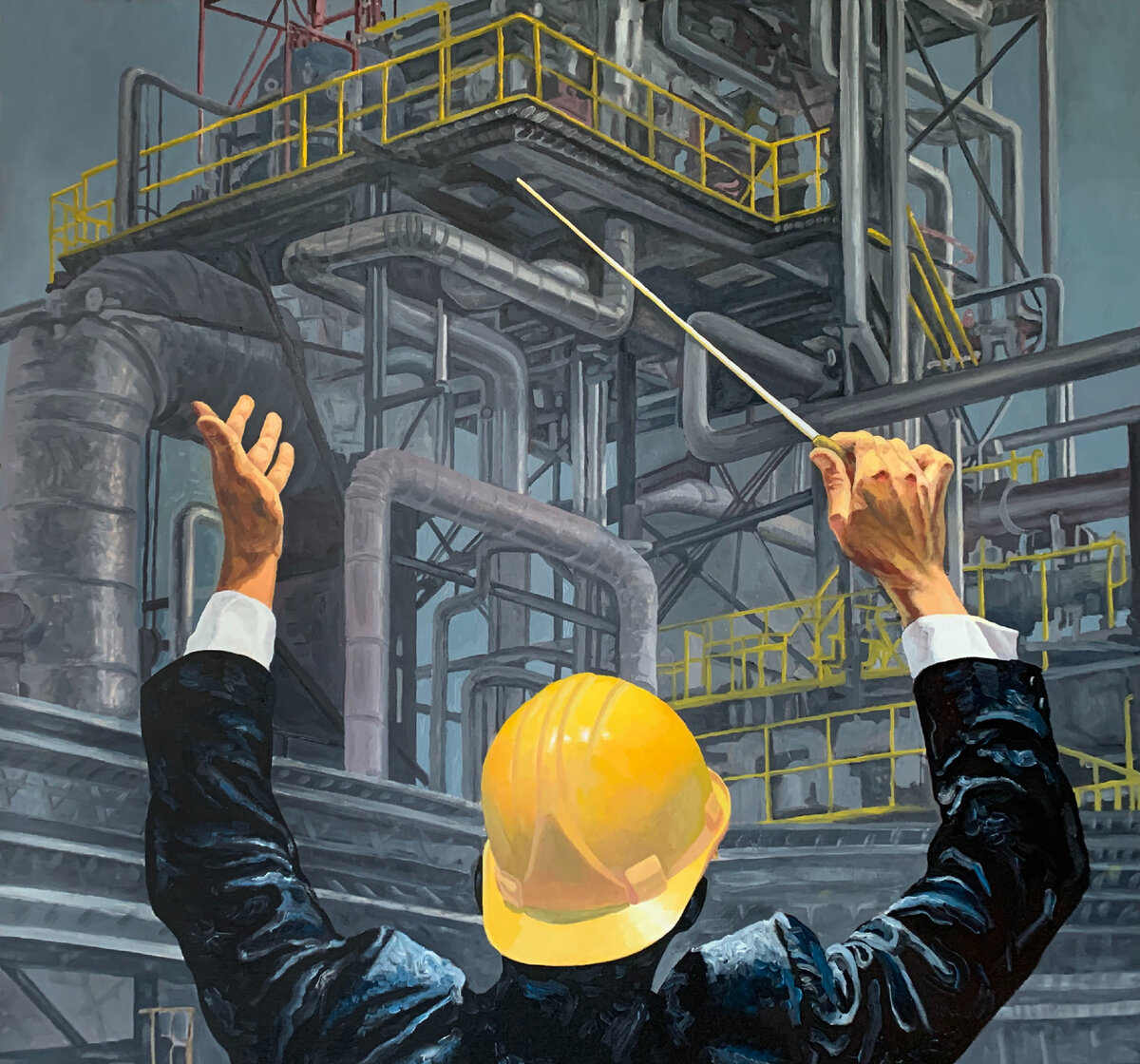 Ноктюрн. Холст на ДВП, масло, 106х100. Владимир Соломатин. Фото: личный архив художника.