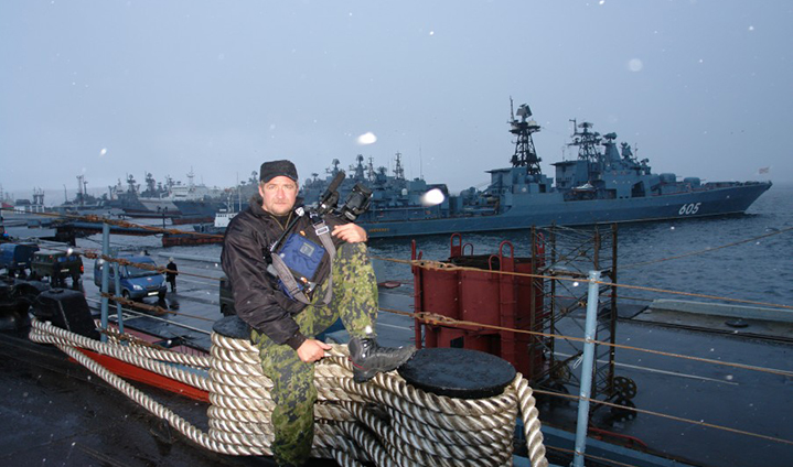 ФОТО: ЦАРЬГРАД/А. МИКУЛЬСКИС НА БОРТУ РАКЕТНОГО КРЕЙСЕРА "МАРШАЛ УСТИНОВ"