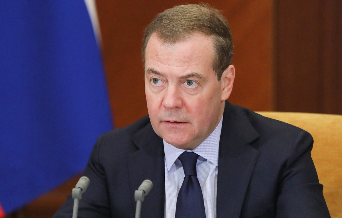    Заместитель председателя Совета безопасности РФ Дмитрий Медведев  Екатерина Штукина/POOL/ТАСС