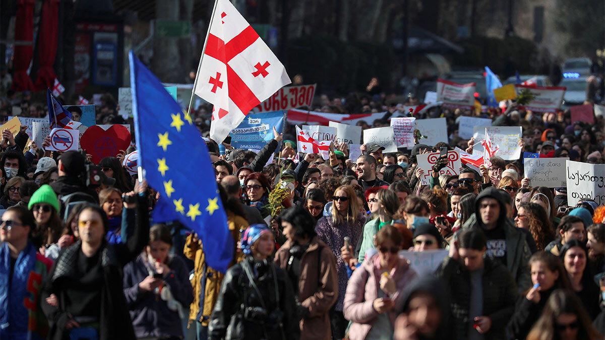 Протесты в Грузии