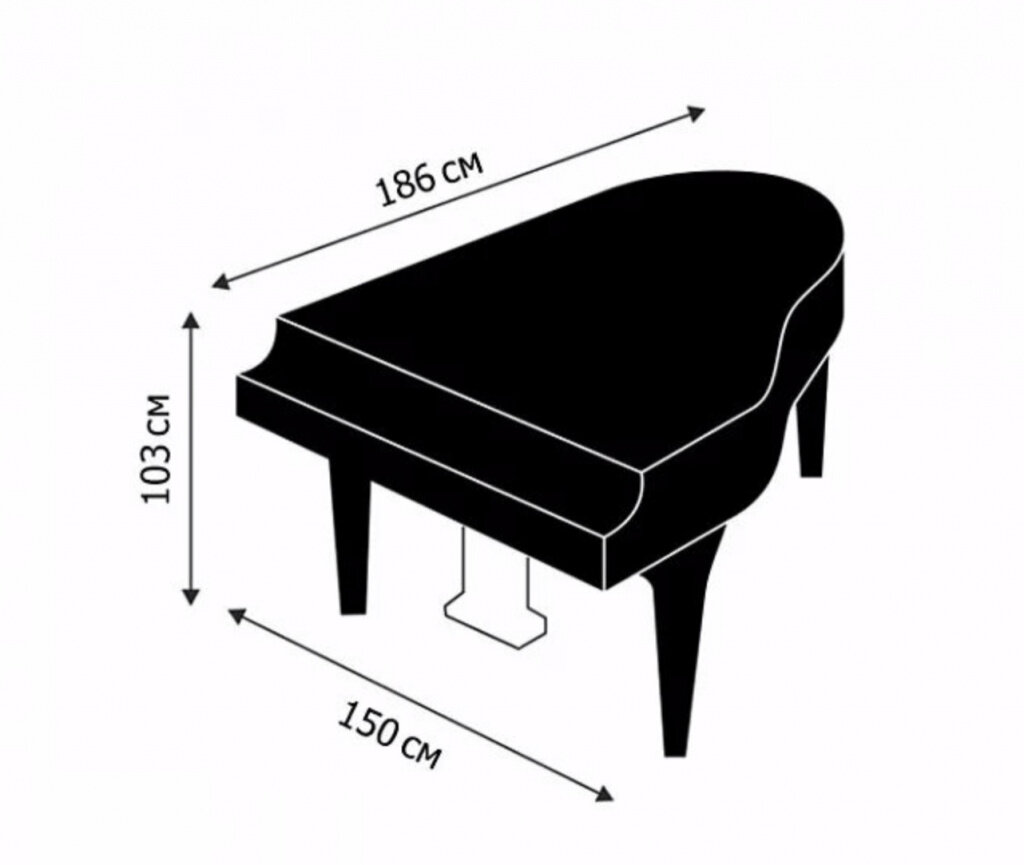 Высота пианино от пола. Рояль н.Рубинштейн НР-186. Пианино Петроф габариты. Рояль Yamaha sons чертежи. Размер кабинетного рояля стандартный.