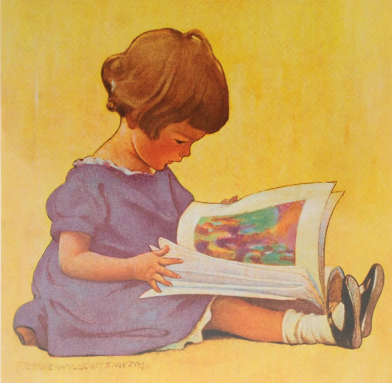 Читающий ребенок рисунок