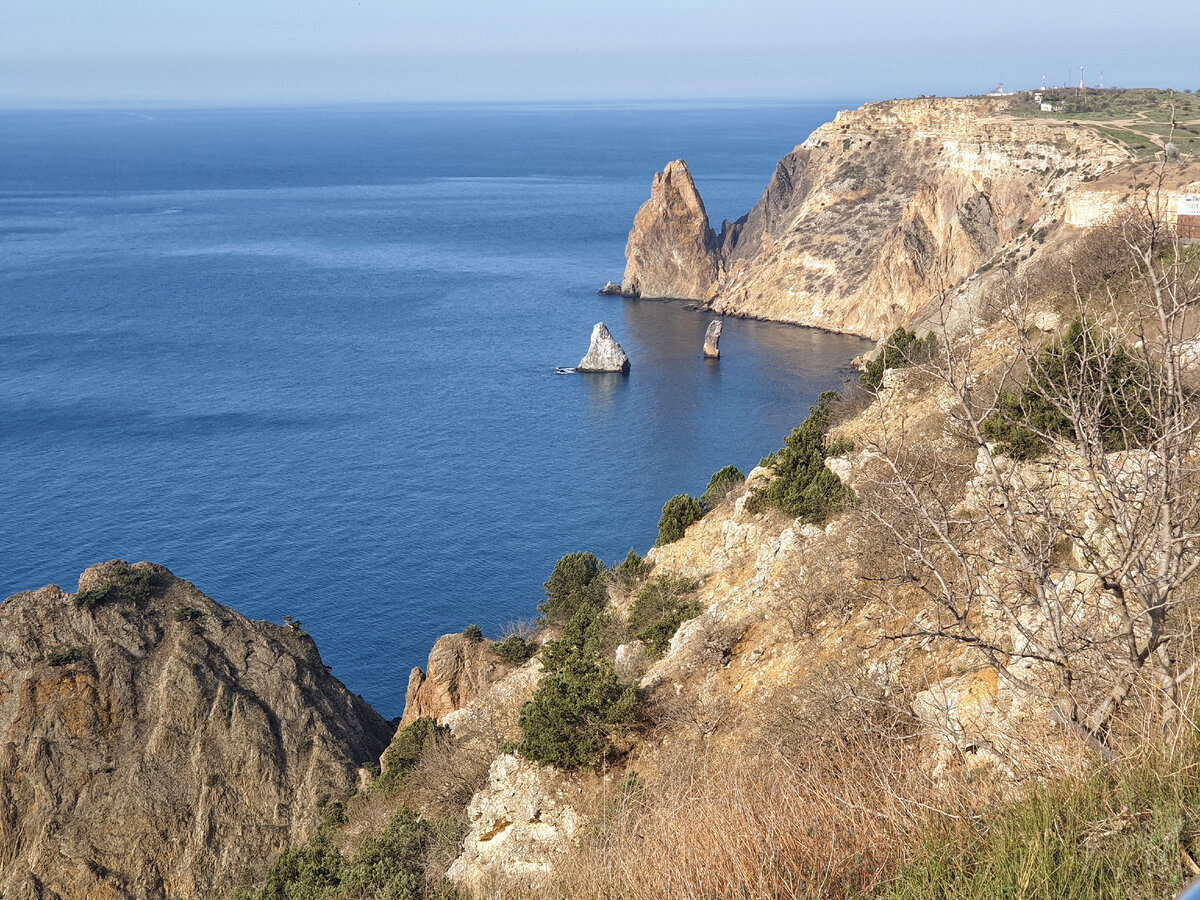 Мыс Фиолент над уровнем моря