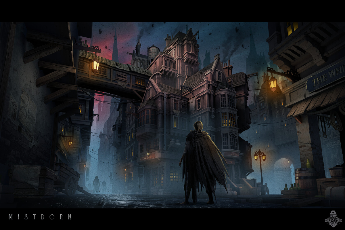 Улицы Лютадели (арт Raul Rosell, www.artstation.com).