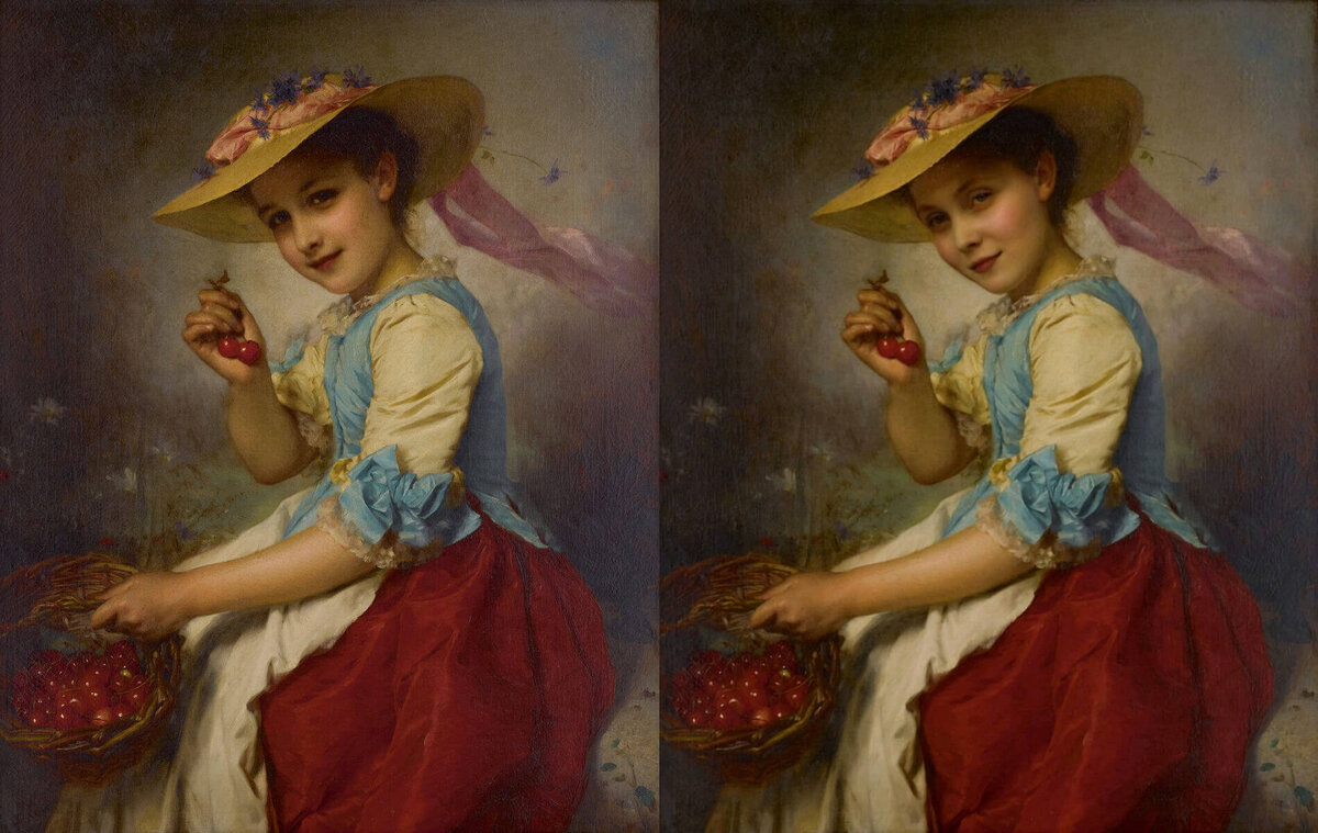 Красивый портрет в образе с лицом девушки