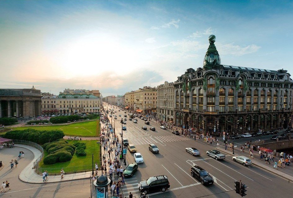 Вечерний Невский проспект Санкт Петербург