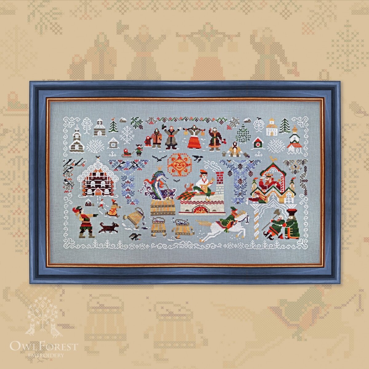 Разработка Совиного леса для вышивания «По щучьему велению»