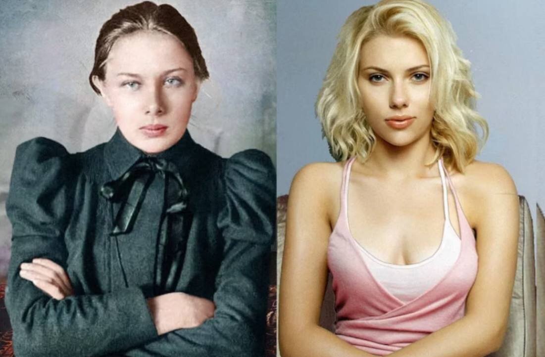 У Надежды нос поизящнее, чем у Скарлетт.