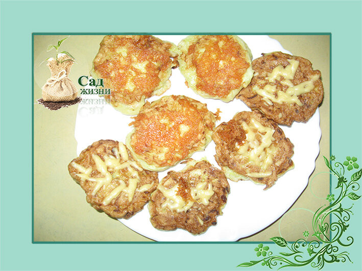 Оладьи из кабачка с сыром