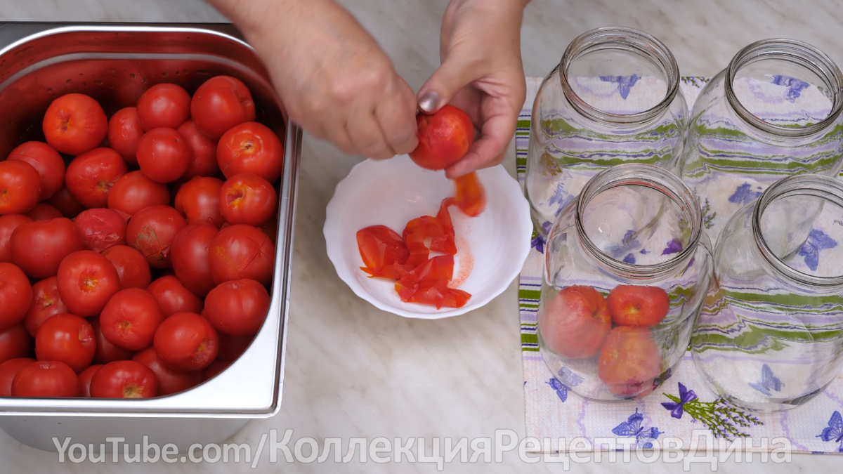 🍅Помидоры в собственном соку без заливки соком! Универсальная заготовка  томатов на зиму без уксуса! | Дина, Коллекция Рецептов | Дзен