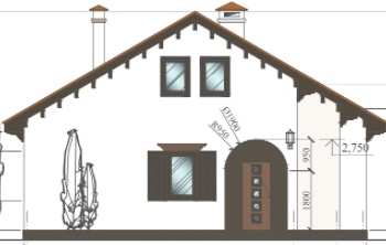 Так выглядит проект фасада дома