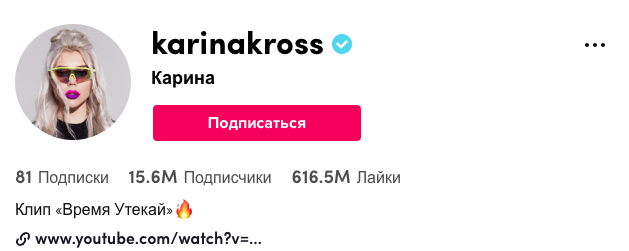 Галочку за популярность дают за определенное количество подписчиков. Медийным персонам достаточно иметь востребованные аккаунты в других соцсетях.