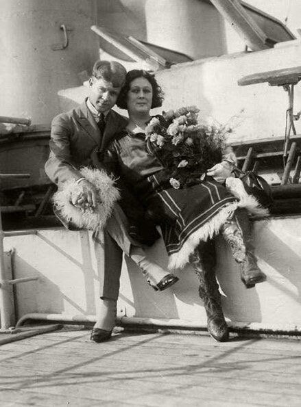 Сергей Есенин и Айседора Дункан во время путешествия по Америке