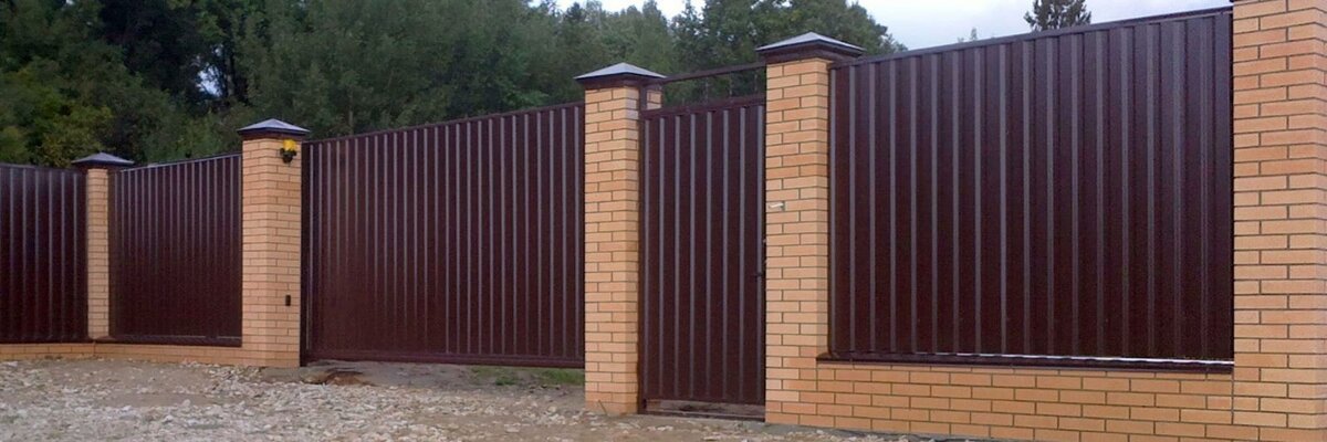  Глухой пролет забора