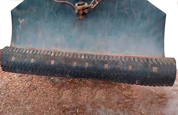 Техпластина для МТЗ-82 самодельная из покрышки