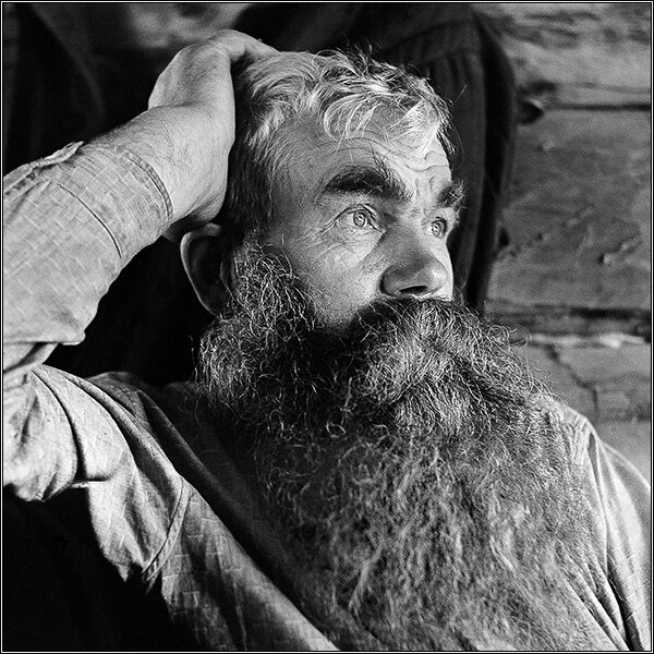 Моисей Осипович Ощепков.  Вот тип настоящего сибиряка! 1967 год. Фото - Д. Житенёва