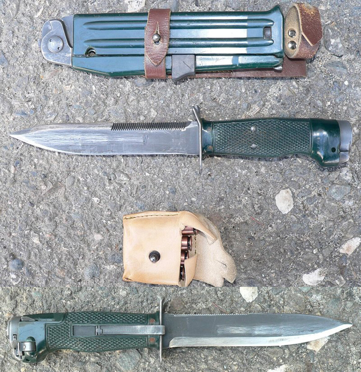 НРС-2, ножны и подсумок с патронами СП-4