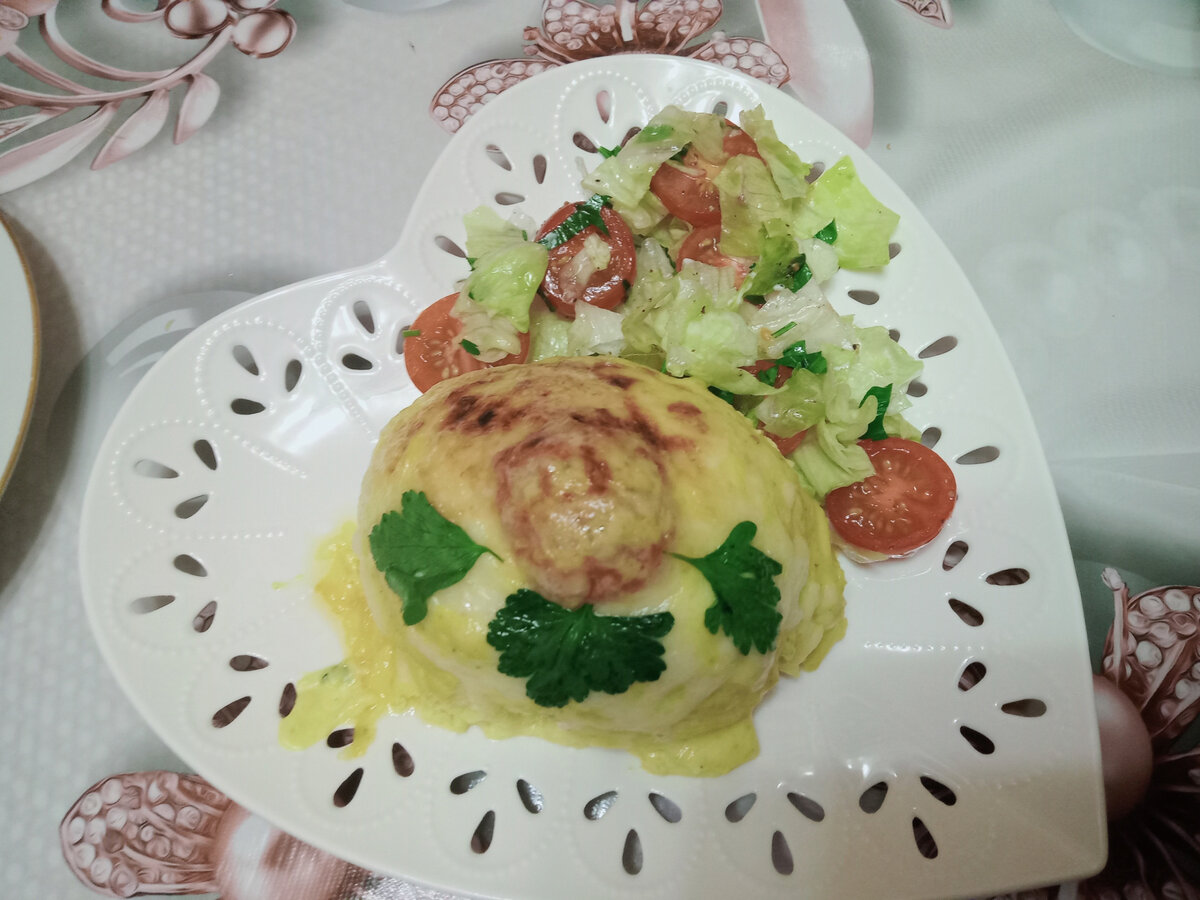 Ленивые голубцы с помидорами