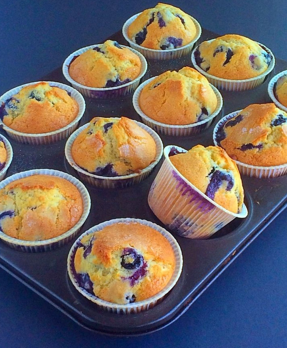 Черничные маффины