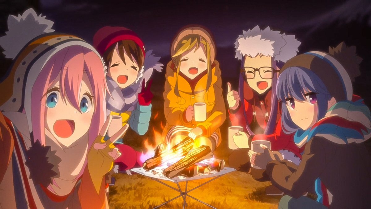 Лагерь на свежем воздухе Yuru Camp