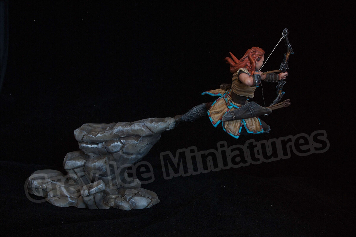 Фигурка Yufan Models 75mm Элой из Horizon | 3D печать, фигурки и модели:  Grey Ice Miniatures | Дзен