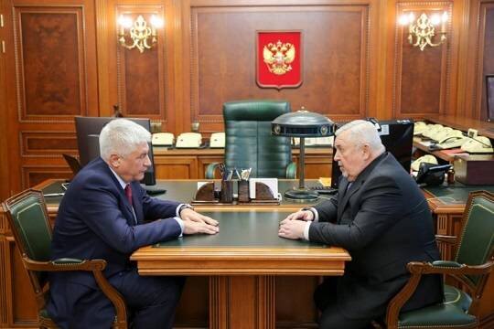    Владимир Колокольцев встретился с врио председателя Совета ветеранов органов внутренних дел и внутренних войск РФ