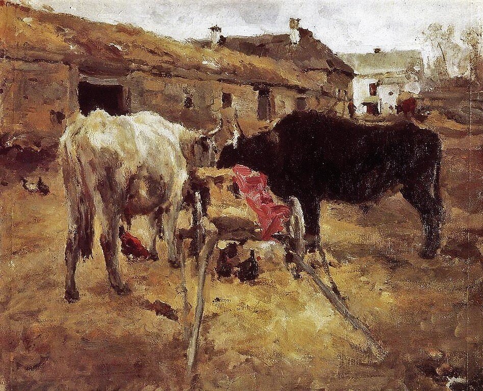Картина се. Валентин Александрович Серов волы. Валентин Серов волы картина. Серов волы 1885. Серов Валентин Александрович (1865-1911 картины