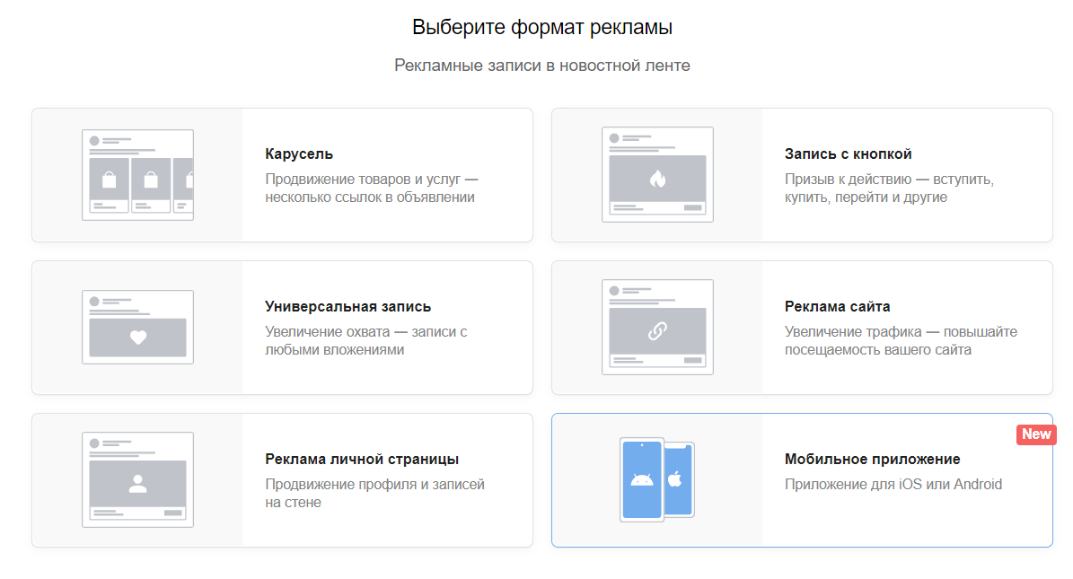 Форматы рекламы в Вконтакте