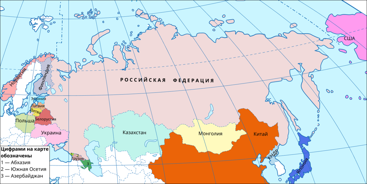 Страны соседи россии 2 порядка