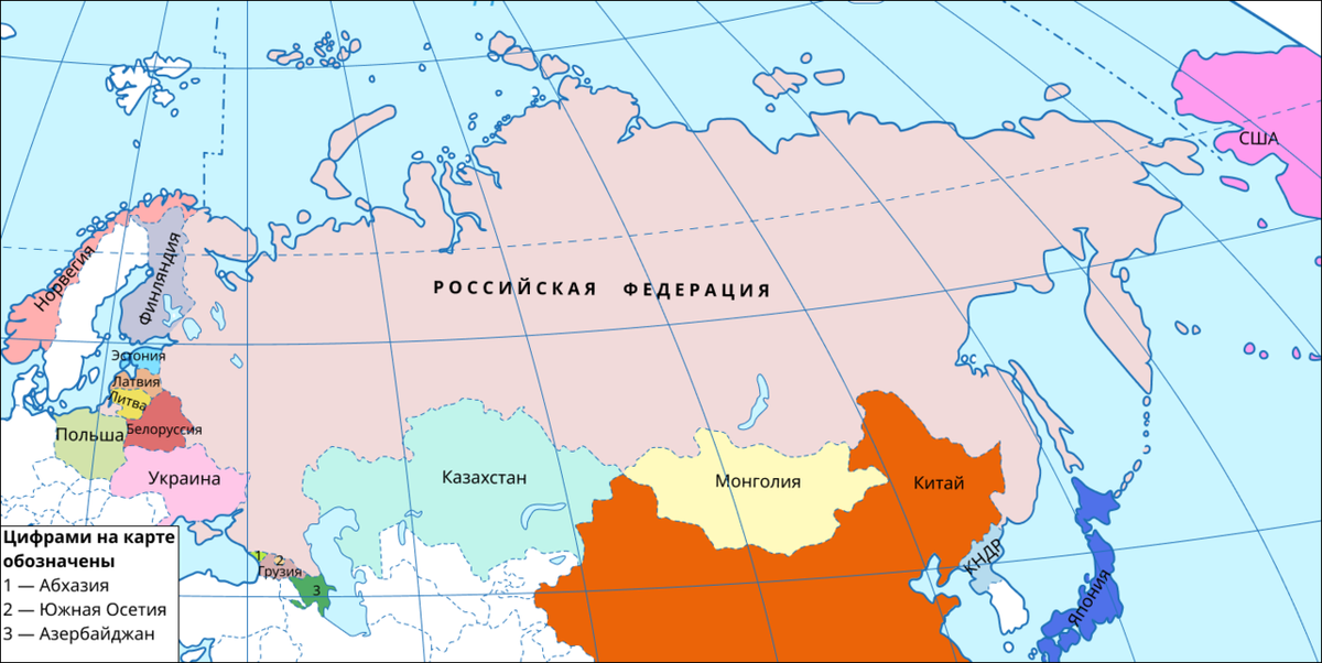 Россия граничит с ответ. Страны соседи России. Страны первого порядка граничащие с Россией. Страны соседи России на карте. Границы соседей России.