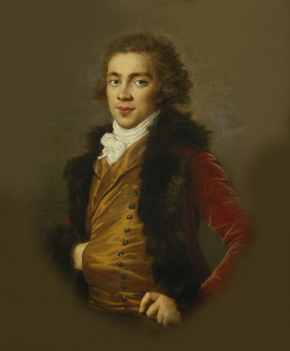 Элизабет Виже-Лебрен «Портрет Григория Строганова» (отец Идалии) / Эрмитаж, Санкт-Петербург 