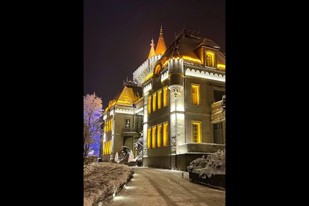 Замок со стороны входа в марте. Фото: «Московский Комсомолец»