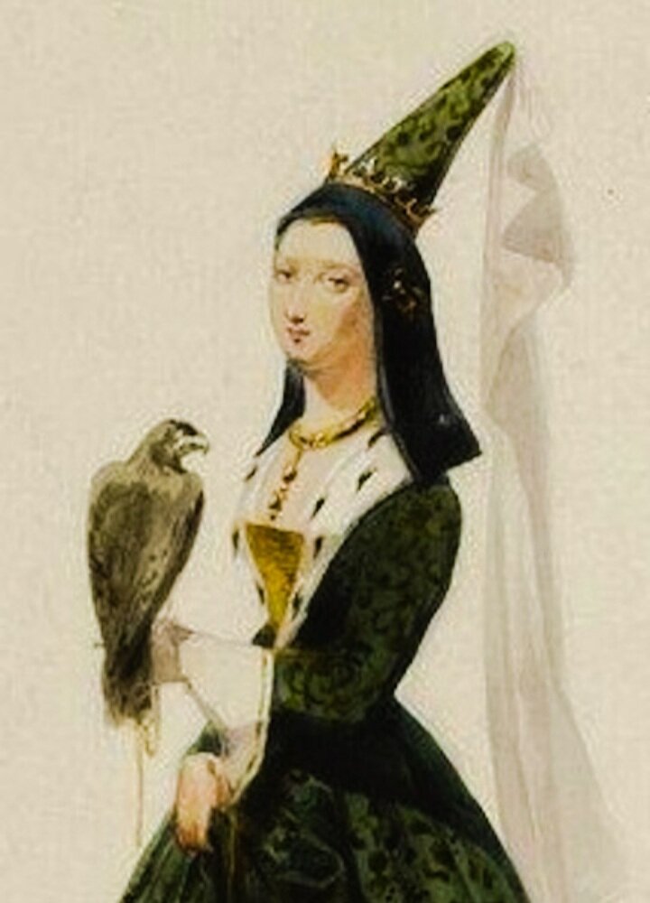 Изабелла Баварская, фантазийное изображение 19 века.