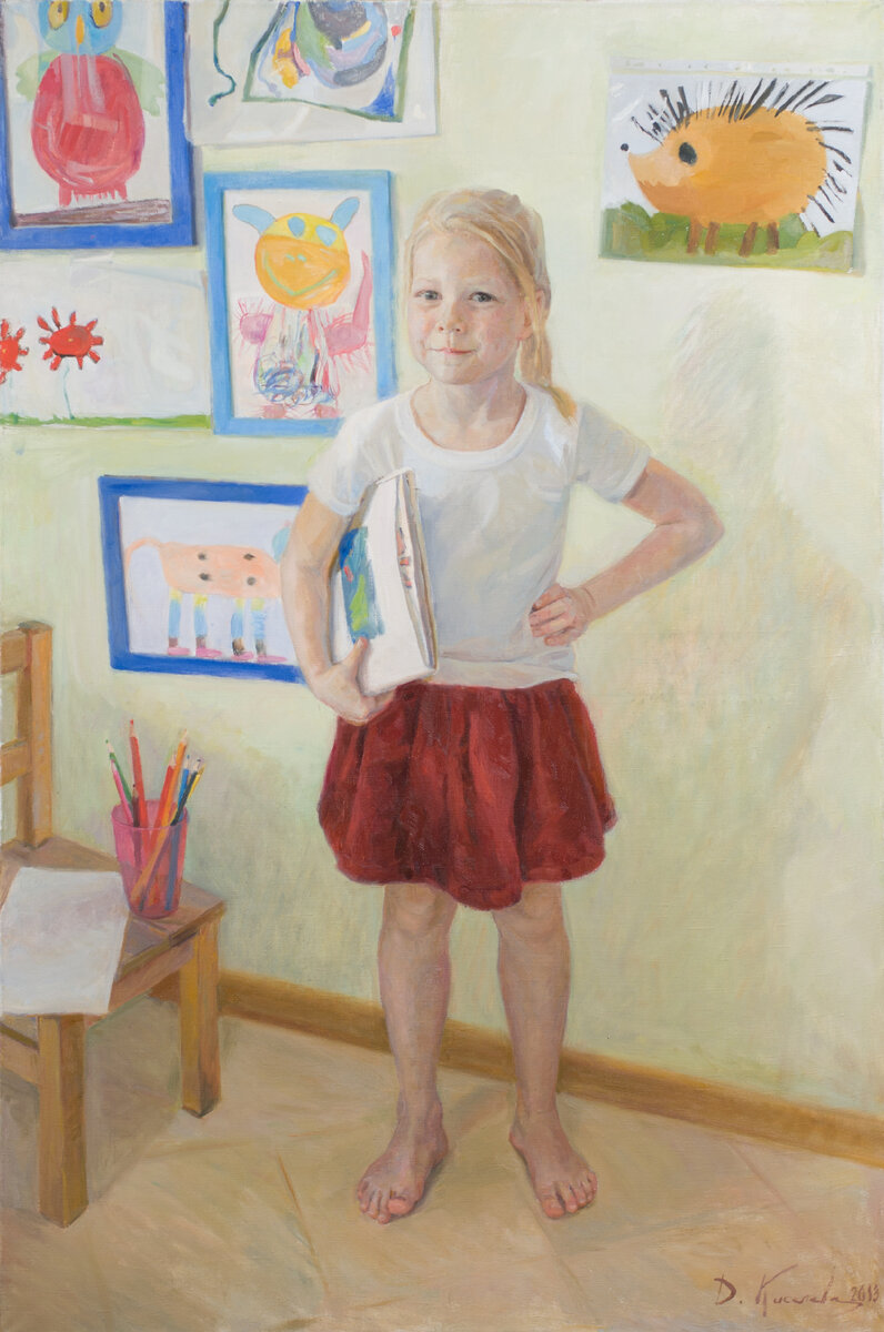 "Первая выставка" холст/масло, автор Дарья Киселева