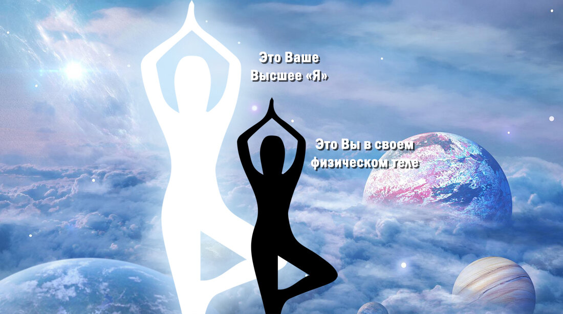 Вы имеете две точки восприятия этого мира: Ваше Высшее «Я» и вы здесь, в этом физическом теле