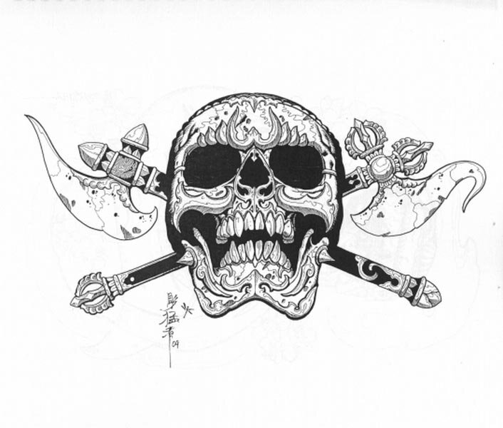 Флеши татуировок в Японском стиле от Jack Mosher aka Horimouja. Часть 1. 