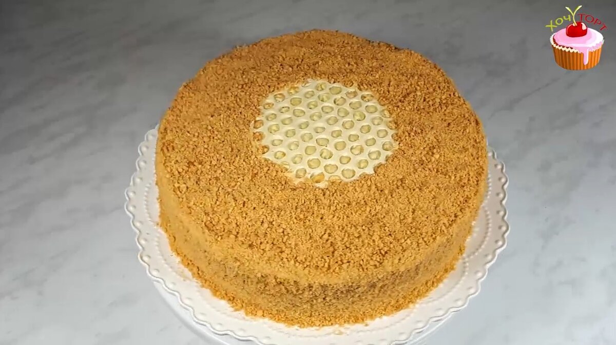 Торт медовый Сметанковый красивый. Торт рыжик сметанный крем