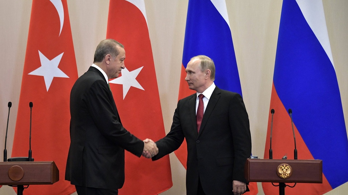    #Президент РФ Владимир Путин и президент Турции Реджеп Тайип Эрдоган© РИА Новости . Алексей Никольский