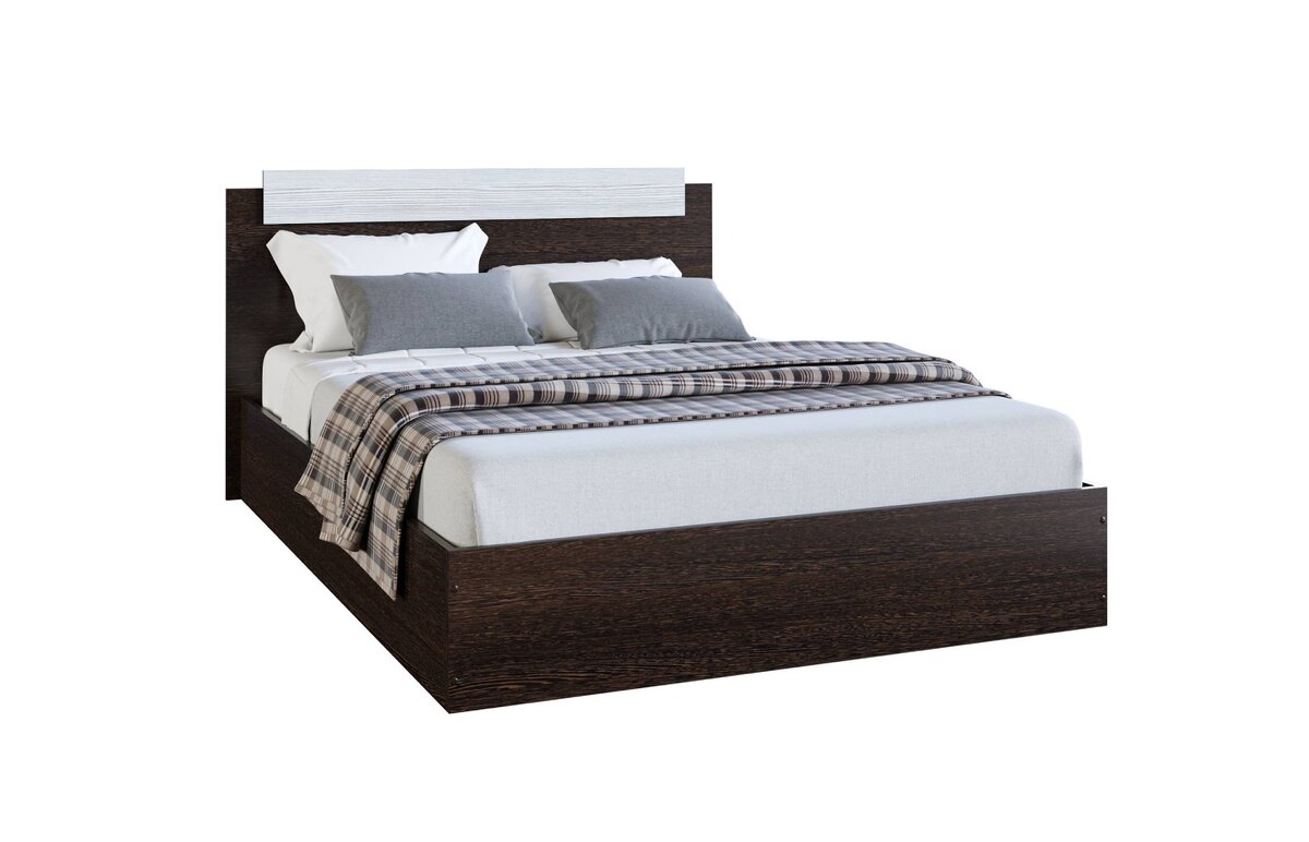 Кровать Эко 1,4 м, цвет Венге-Лоредо