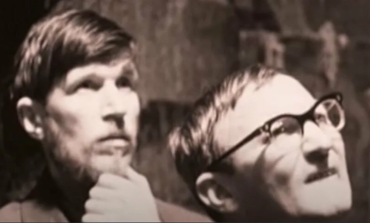 Константин Ершов и Георгий Кропачев на съёмках фильма "Вий"