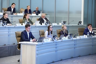    Министр Правительства Московской области по социальным коммуникациям Екатерина Швелидзе на совещании Губернатора Московской области Андрея Воробьева с руководящим составом правительства Московской области и главами городских округов © Антон Чернов, «Подмосковье Сегодня»