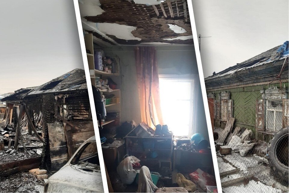    Новосибирцев просят помочь многодетной семье, чей дом пострадал при пожаре. Фото: предоставлено Оксаной.