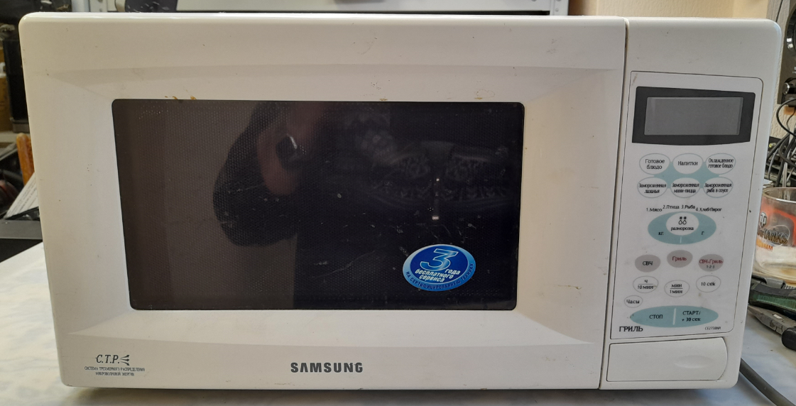 Микроволновка Samsung CE2738NR не греет Ремонт (ещё одна из типовух ...
