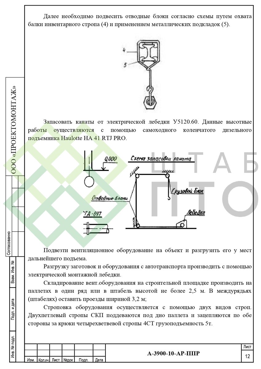 ППР такелаж вентиляционного оборудования в ангаре Шереметьево. Пример работы.  | ШТАБ ПТО | Разработка ППР, ИД, смет в строительстве | Дзен