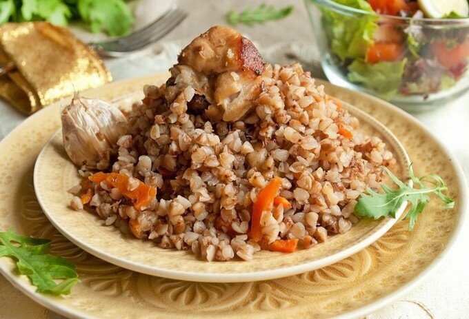  Гречка по купечески?) Легко и вкусно)