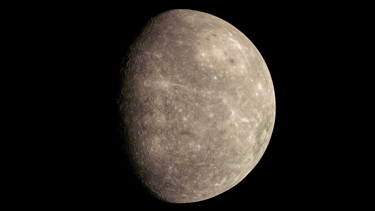 Фото Меркурия с аппарата "Мессенджер"