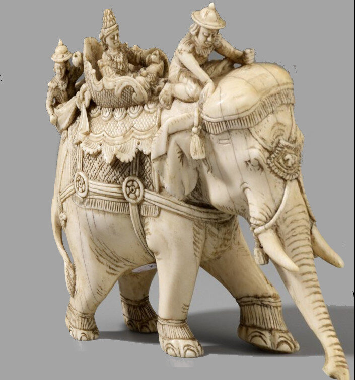 Слон из слоновой кости. Древняя Индия.