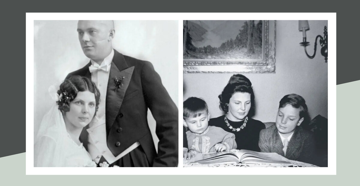 Энне Бурда с мужем и детьми. Фото: Pinterest